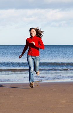 Joggen am Meer zum Stoffwechsel ankurbeln