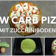 Rezept: Low Carb Pizza mit Zucchiniboden - abnehmen ohne Hungern